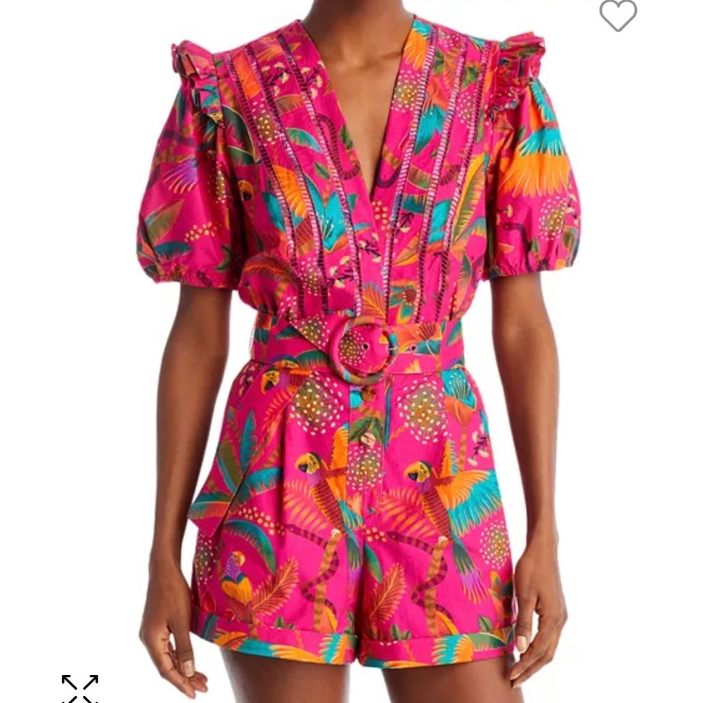 NEW FARM Rio Macaw Party Romper, XS with TAGS!